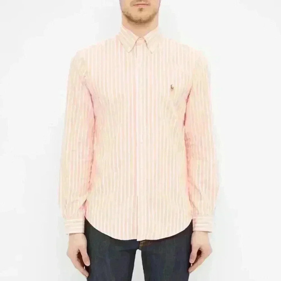 Ralph Lauren Striped Collared Classic-Fit Button-Down Shirt - Size 16 32/33 - Picture 3 of 16